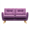 Sofa, 2 fotela w poliestrze z nogami w kształcie prostokątnym do kształtu 145 x 78 x 86 cm