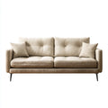 Sofa, 3 fotela w poliestrze z prostokątnymi poduszkami 200 x 90 x 85 cm