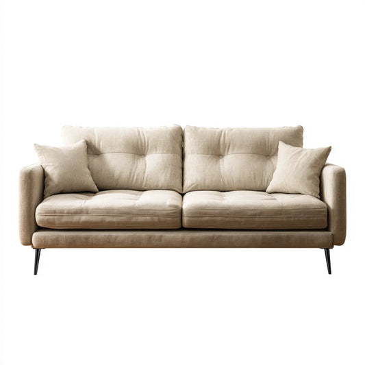 Sofa, 3 fotela w poliestrze z prostokątnymi poduszkami 200 x 90 x 85 cm