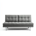 sofa 3-osobowa szara 180 x 90 x 82 cm pianka poliestrowa prostokątna